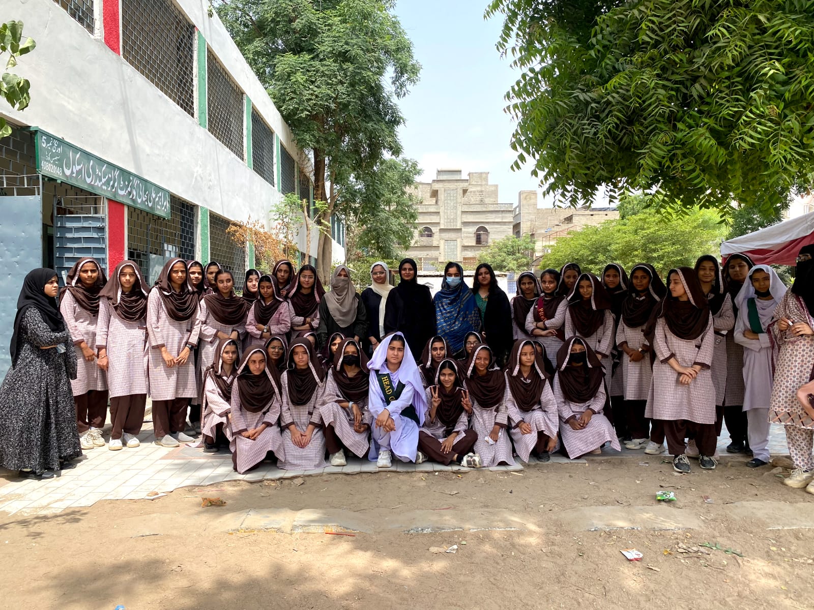 Students participating in youth activities
